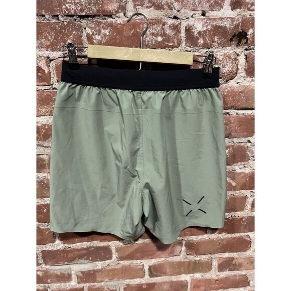 Ten Thousand Interval Shorts Men Small Green 7" Performance Athletic - Picture 2 of 4